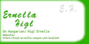 ernella higl business card